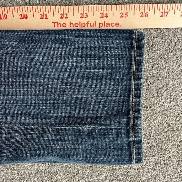 Buckle Jeans 26 Blue Denim STAN Distressed Medium Wash Low Rise Bootcut Ladies - Picture 10 of 13